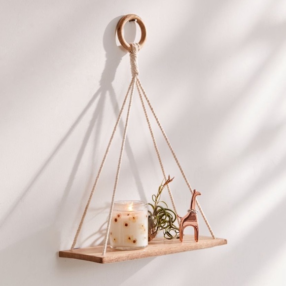 NEW Macramé Hanging Shelf - Picture 2 of 2